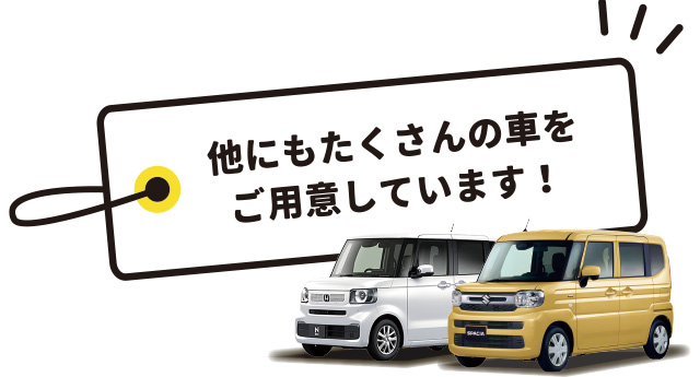 他にもたくさんの車をご用意しています。